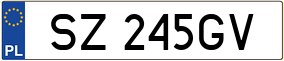 Trailer License Plate